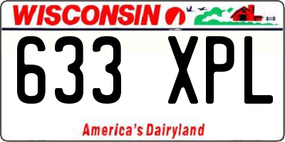 WI license plate 633XPL