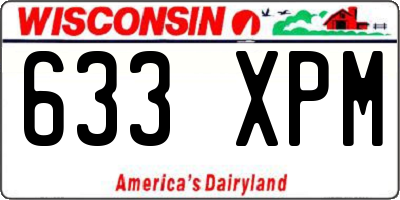 WI license plate 633XPM