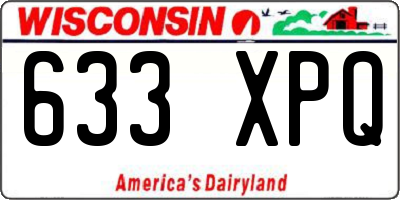 WI license plate 633XPQ