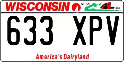 WI license plate 633XPV