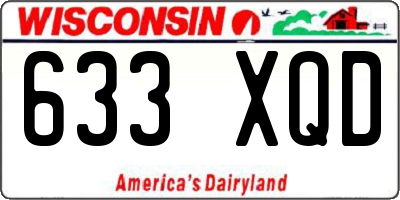 WI license plate 633XQD