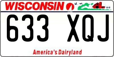 WI license plate 633XQJ