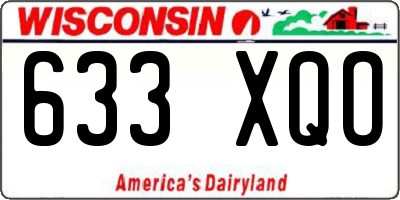 WI license plate 633XQO