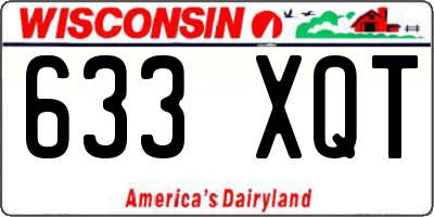 WI license plate 633XQT