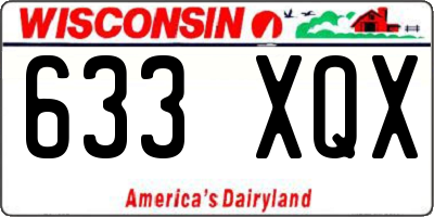 WI license plate 633XQX
