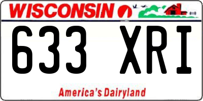 WI license plate 633XRI