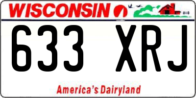 WI license plate 633XRJ