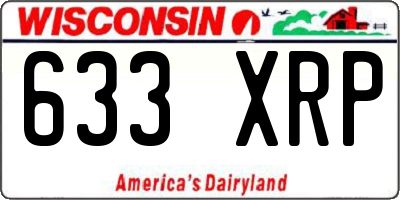 WI license plate 633XRP