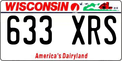 WI license plate 633XRS