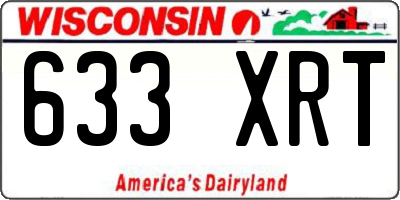 WI license plate 633XRT