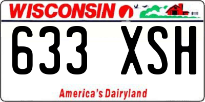 WI license plate 633XSH