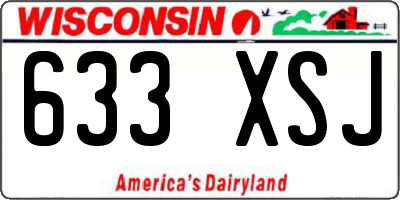 WI license plate 633XSJ