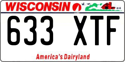 WI license plate 633XTF