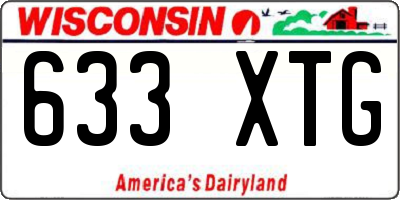 WI license plate 633XTG