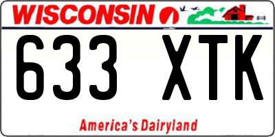 WI license plate 633XTK