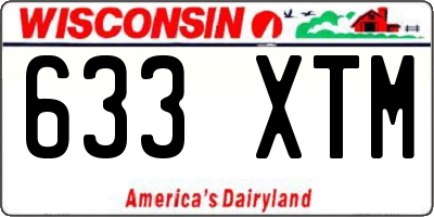WI license plate 633XTM
