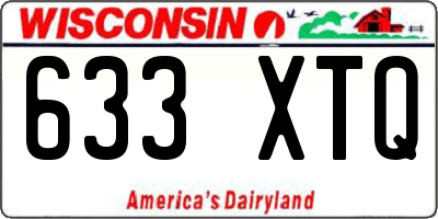 WI license plate 633XTQ