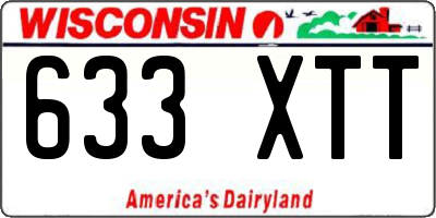 WI license plate 633XTT