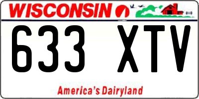 WI license plate 633XTV