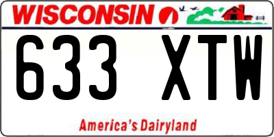 WI license plate 633XTW