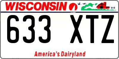WI license plate 633XTZ