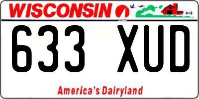 WI license plate 633XUD