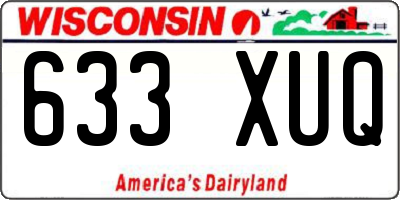 WI license plate 633XUQ