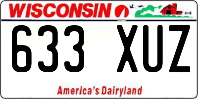 WI license plate 633XUZ