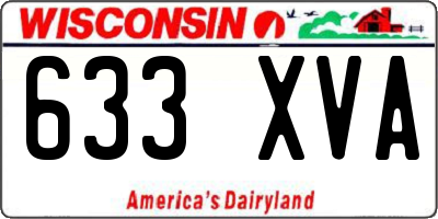 WI license plate 633XVA