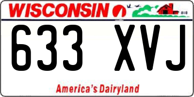 WI license plate 633XVJ