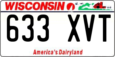 WI license plate 633XVT