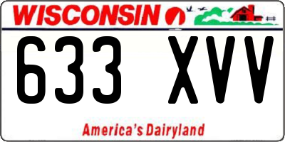 WI license plate 633XVV