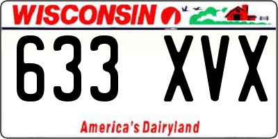 WI license plate 633XVX
