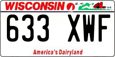 WI license plate 633XWF