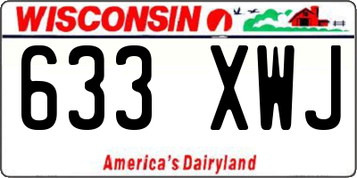 WI license plate 633XWJ