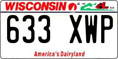 WI license plate 633XWP