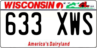 WI license plate 633XWS