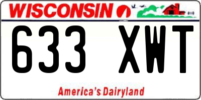WI license plate 633XWT
