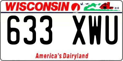 WI license plate 633XWU