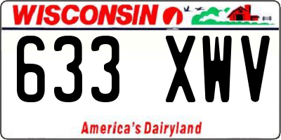 WI license plate 633XWV