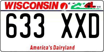 WI license plate 633XXD