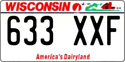 WI license plate 633XXF