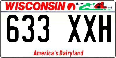 WI license plate 633XXH
