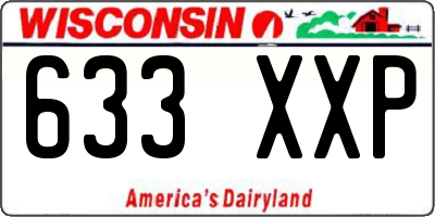 WI license plate 633XXP