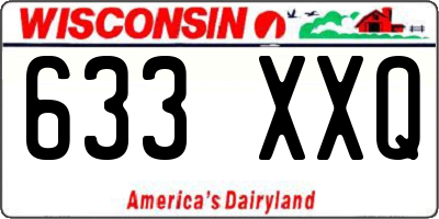 WI license plate 633XXQ