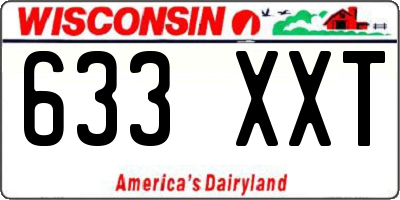 WI license plate 633XXT