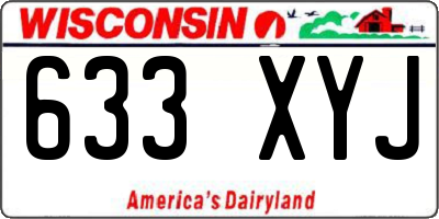 WI license plate 633XYJ