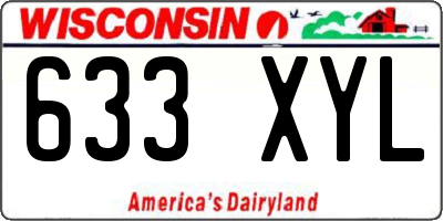 WI license plate 633XYL