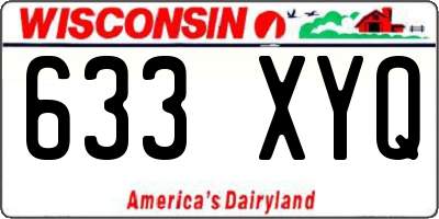 WI license plate 633XYQ