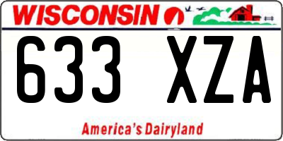 WI license plate 633XZA
